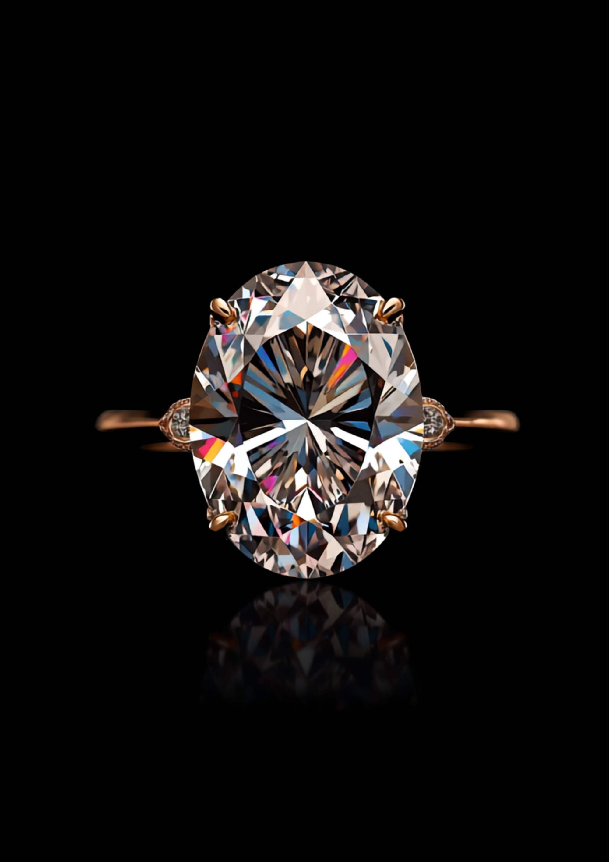 Due Aureole — 2N Master-Artisan recreation, shown in clear diamond and fancy colour