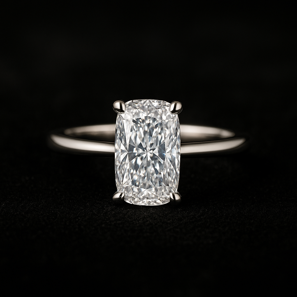  — 2N look-alike recreation, shown in clear diamond and fancy colour