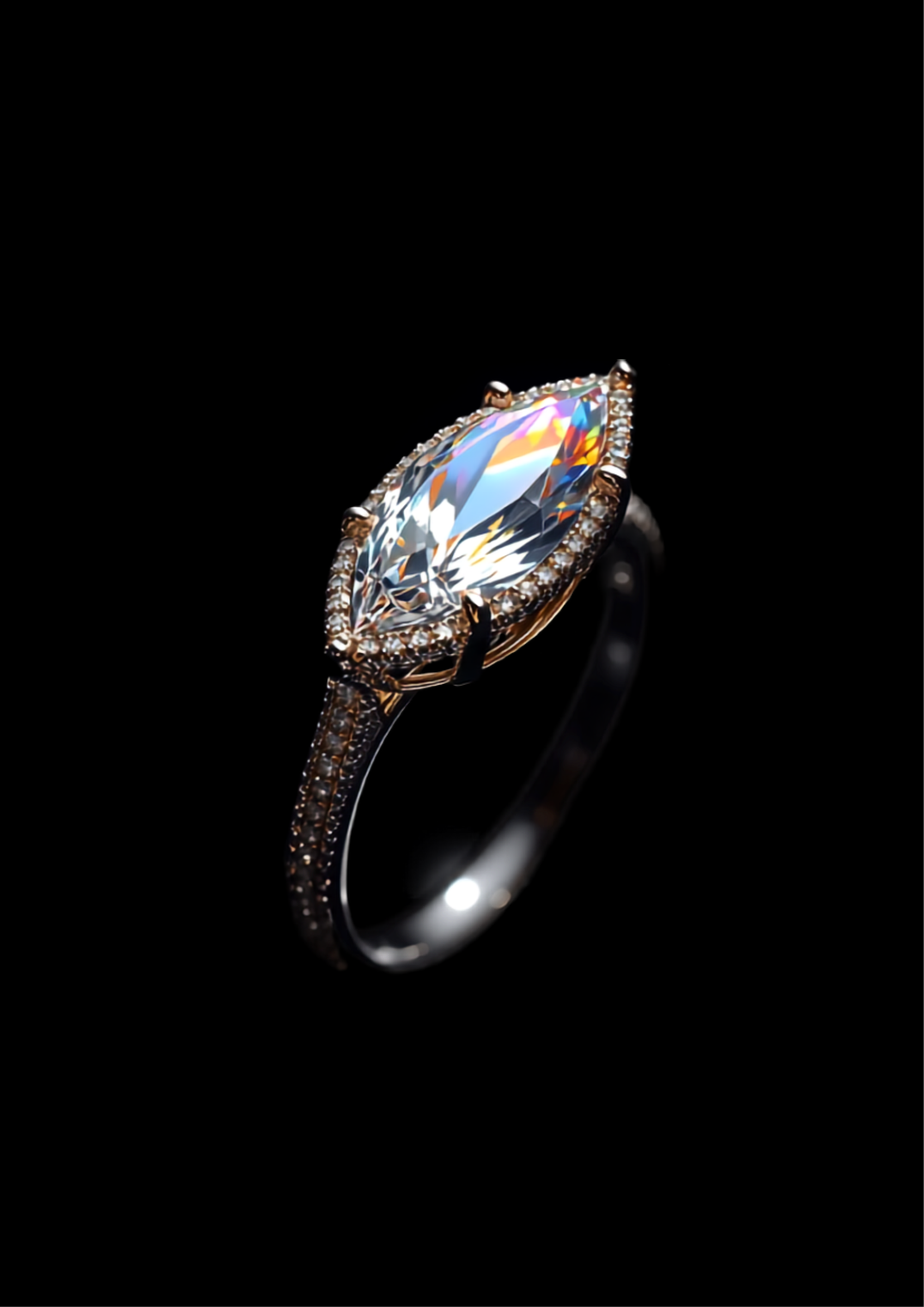 Sorriso Reale — 2N Master-Artisan recreation, shown in clear diamond and fancy colour