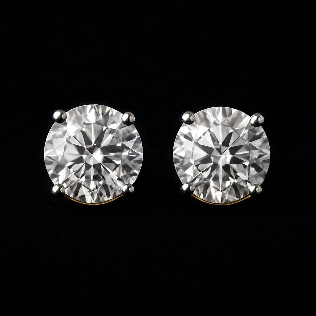 Lumière Ronde — 2N Master-Artisan recreation, shown in clear diamond and fancy colour