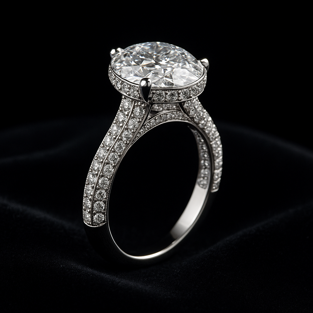 Lacrima di Luce — 2N Master-Artisan recreation, shown in clear diamond and fancy colour