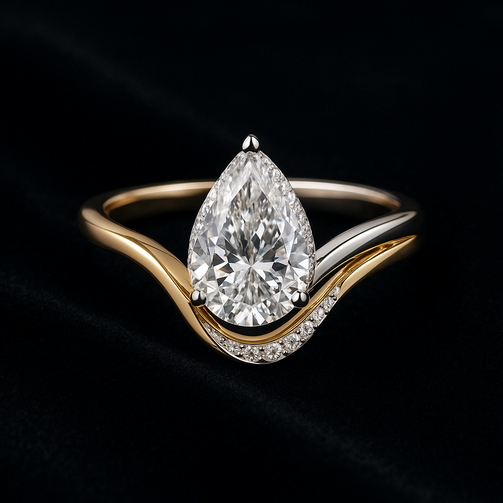  — 2N look-alike recreation, shown in clear diamond and fancy colour