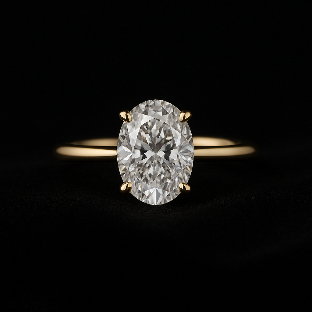  — 2N look-alike recreation, shown in clear diamond and fancy colour