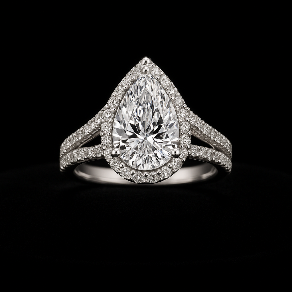 Aurora Rosata — 2N Master-Artisan recreation, shown in clear diamond and fancy colour
