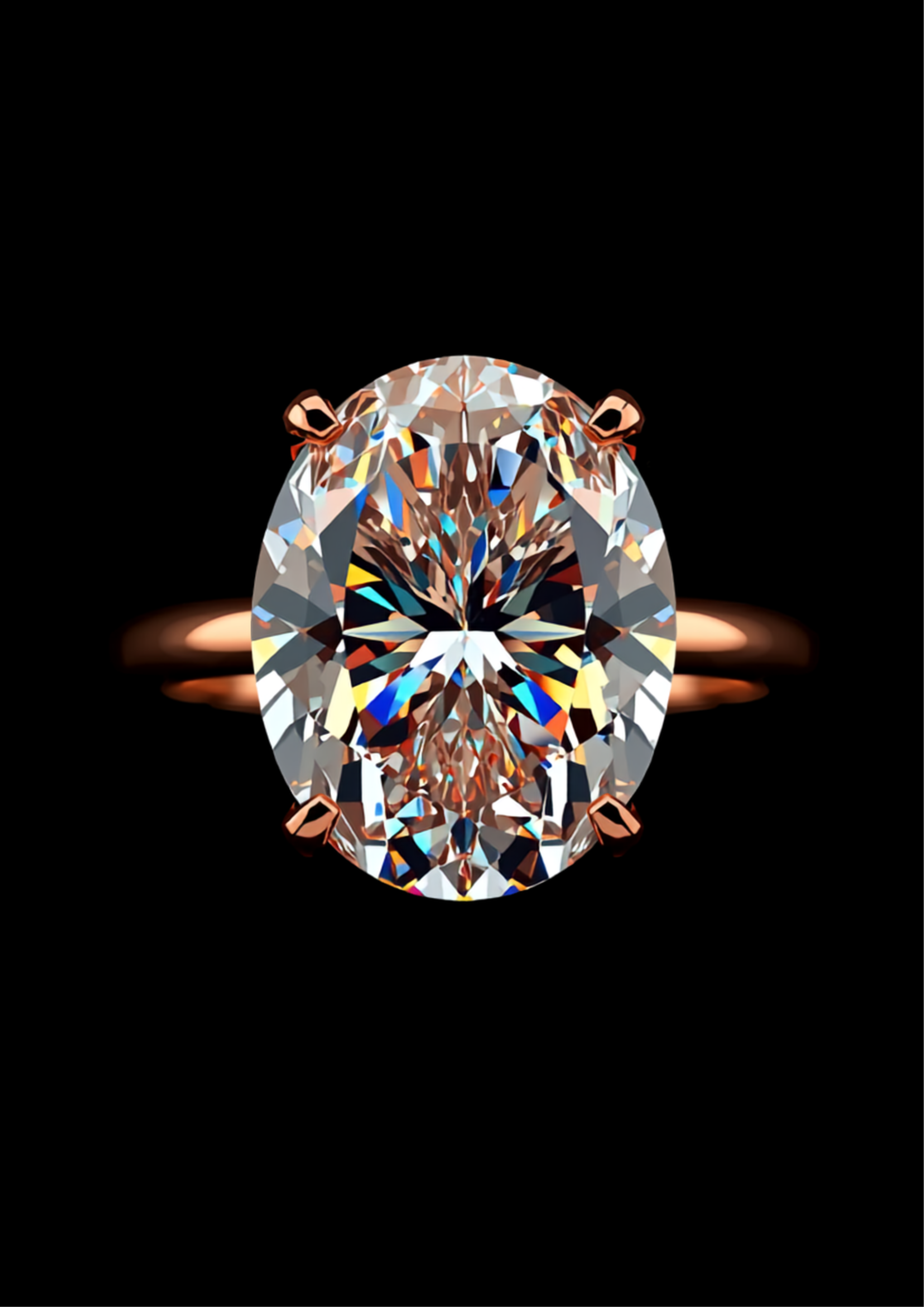 Petalo di Luce — 2N Master-Artisan recreation, shown in clear diamond and fancy colour