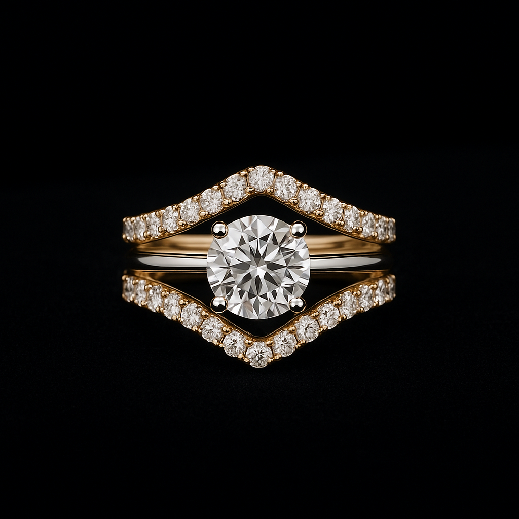  — 2N look-alike recreation, shown in clear diamond and fancy colour