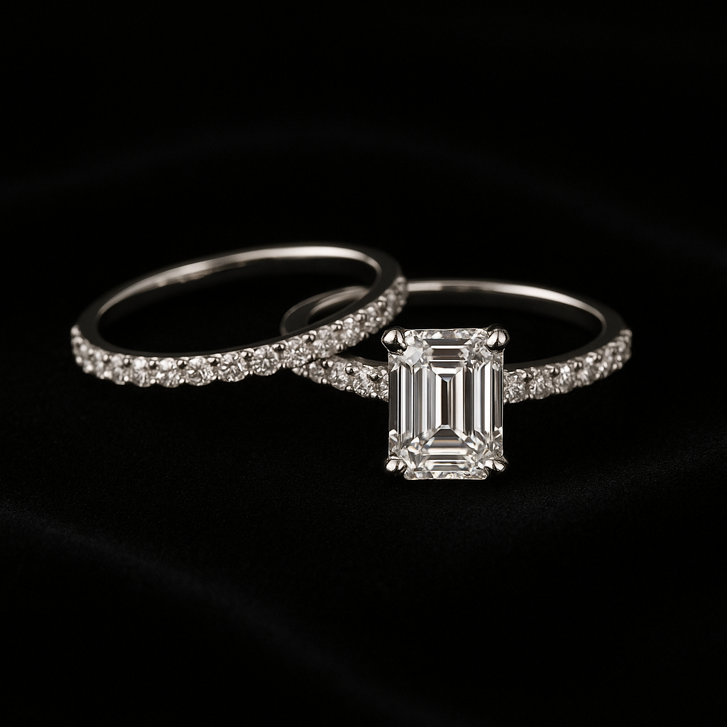  — 2N look-alike recreation, shown in clear diamond and fancy colour