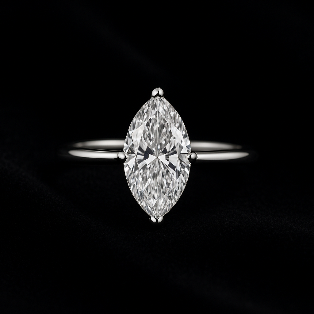  — 2N look-alike recreation, shown in clear diamond and fancy colour