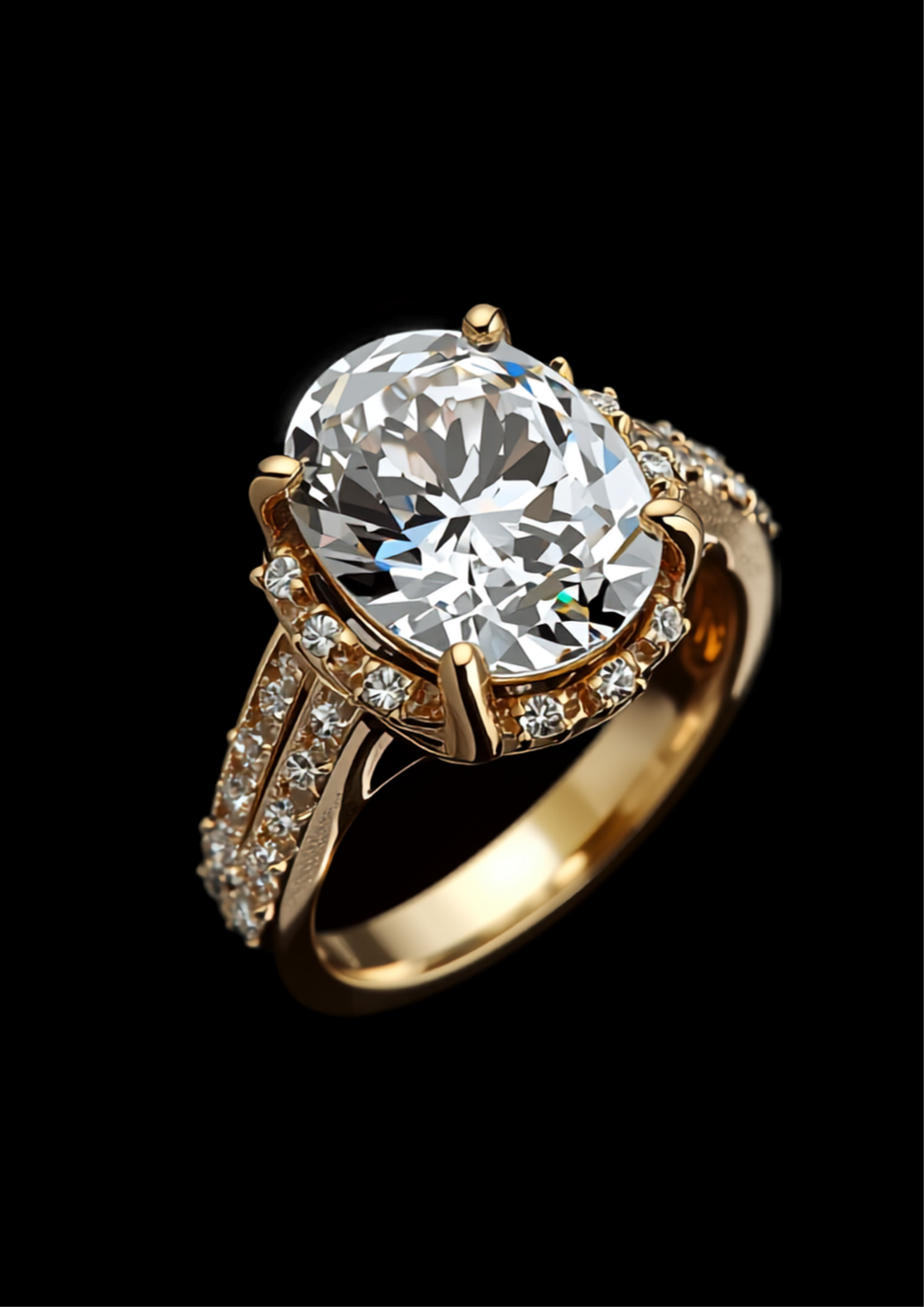 Luce Elongata — 2N Master-Artisan recreation, shown in clear diamond and fancy colour