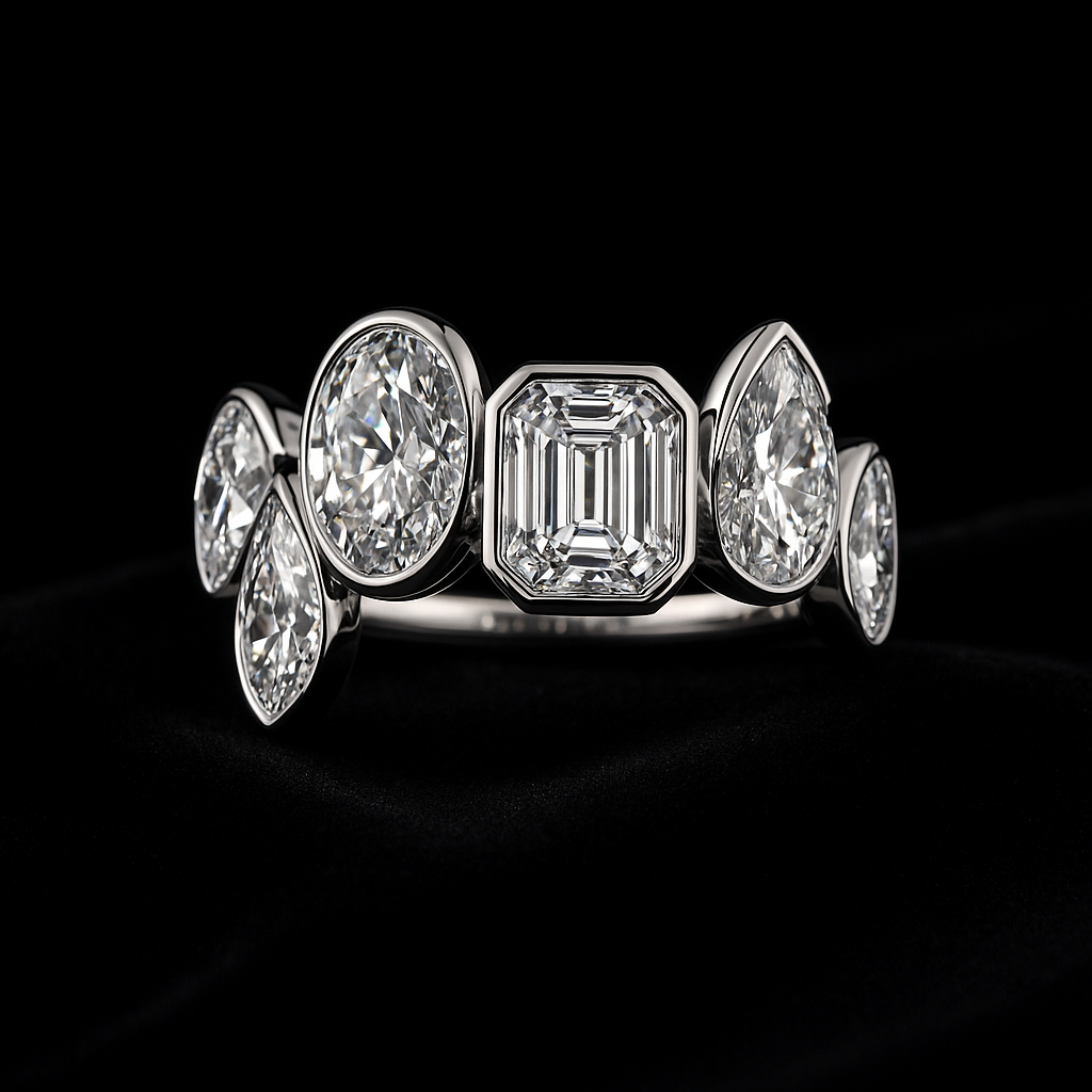Lacrima d'Oro — 2N Master-Artisan recreation, shown in clear diamond and fancy colour