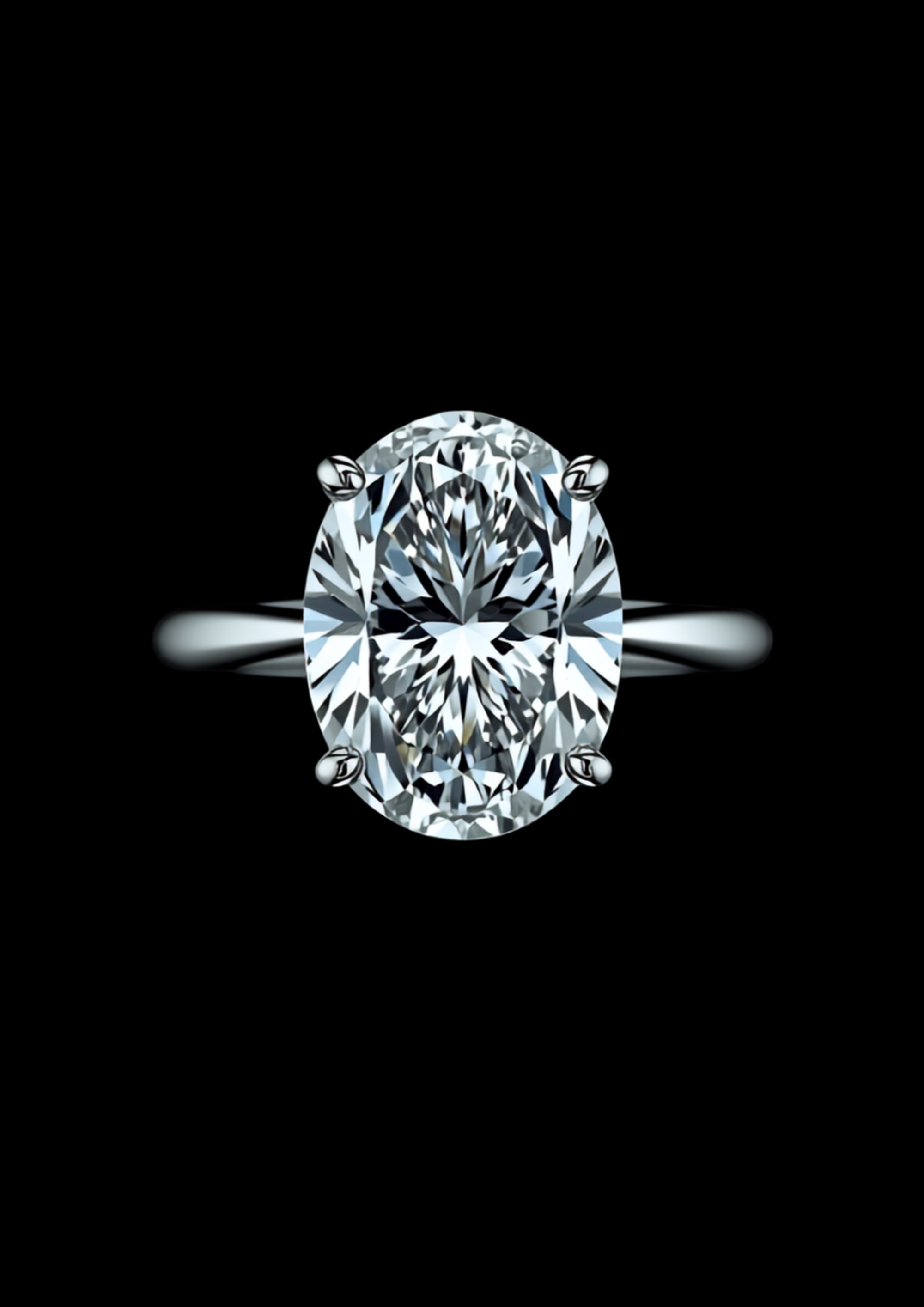 Ellisse Perfetta — 2N Master-Artisan recreation, shown in clear diamond and fancy colour