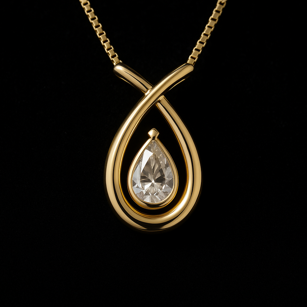 Lacrima d'Oro — 2N Master-Artisan recreation, shown in clear diamond and fancy colour