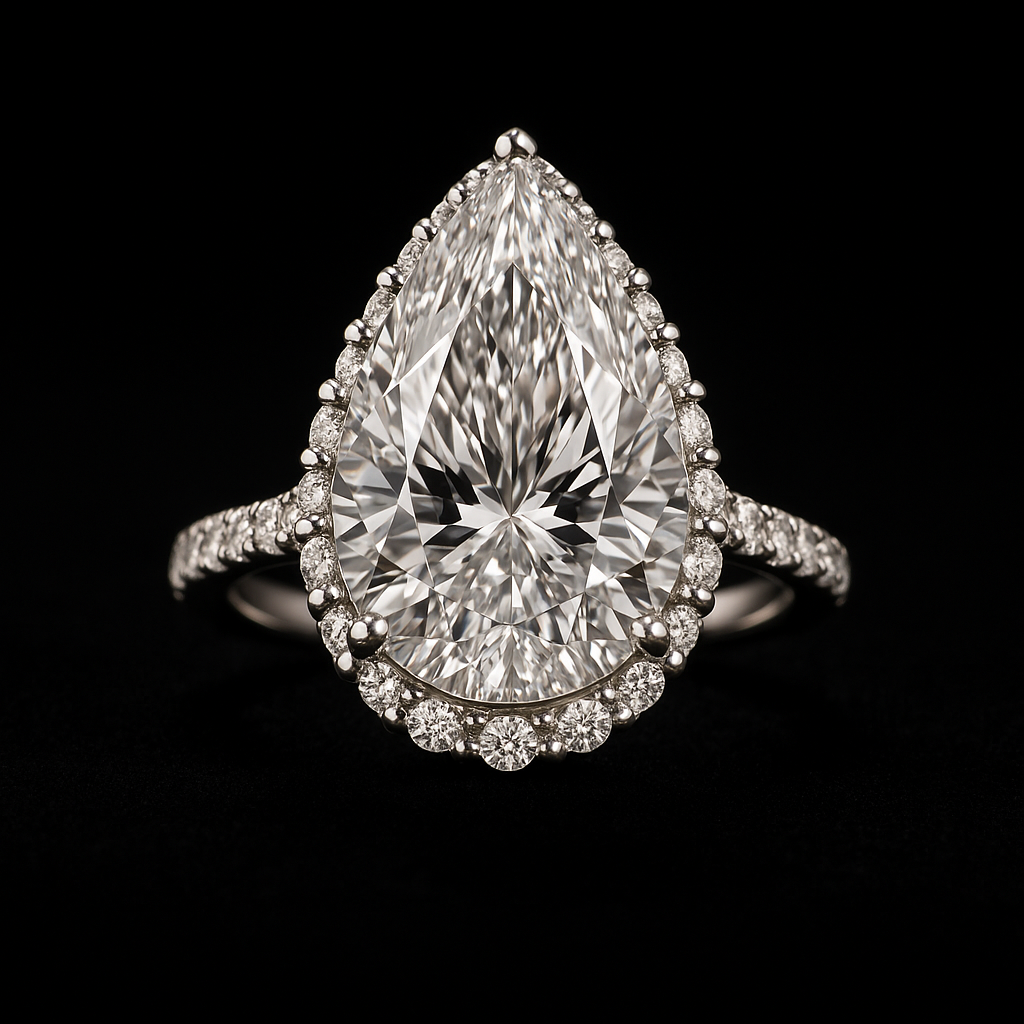Lacrima di Luce — 2N Master-Artisan recreation, shown in clear diamond and fancy colour