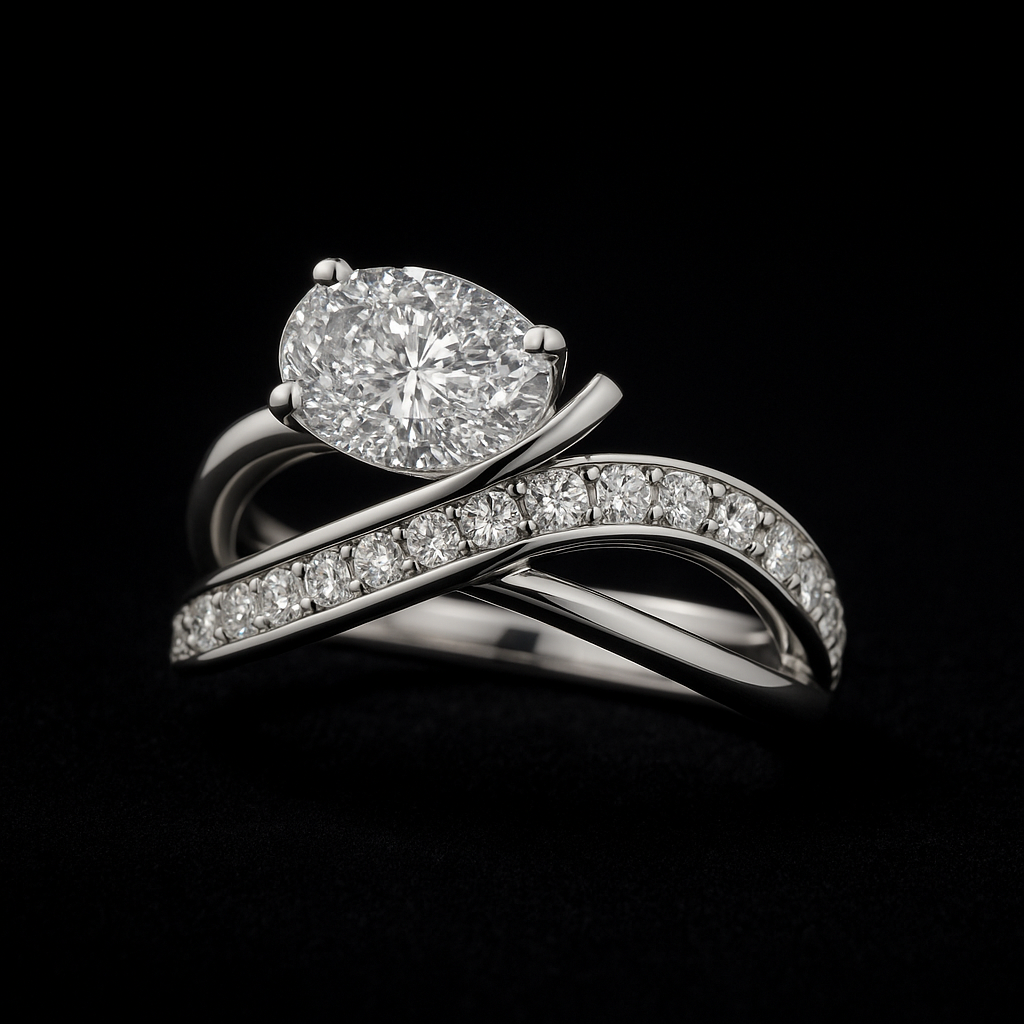 Perle Lumineuse — 2N Master-Artisan recreation, shown in clear diamond and fancy colour