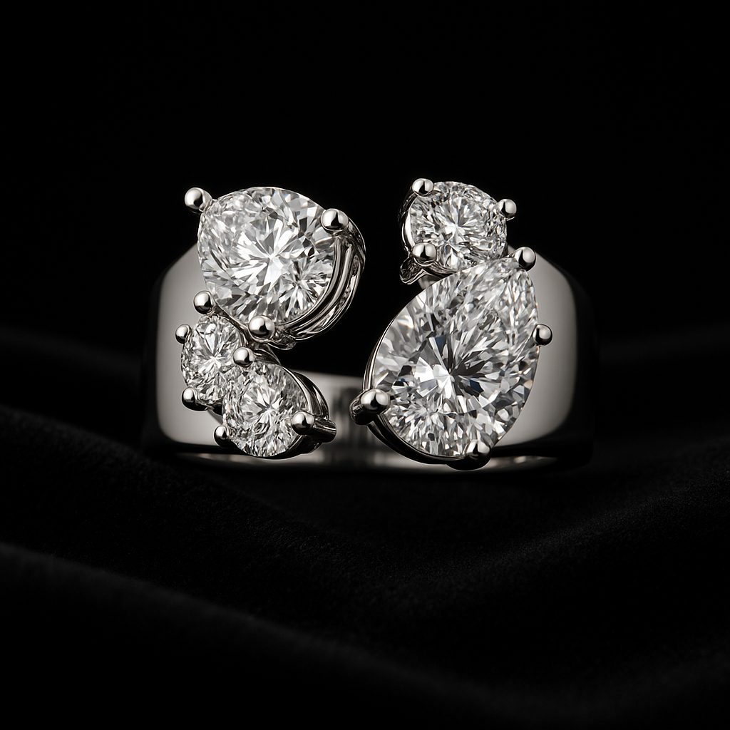 Lacrima di Gioia — 2N Master-Artisan recreation, shown in clear diamond and fancy colour