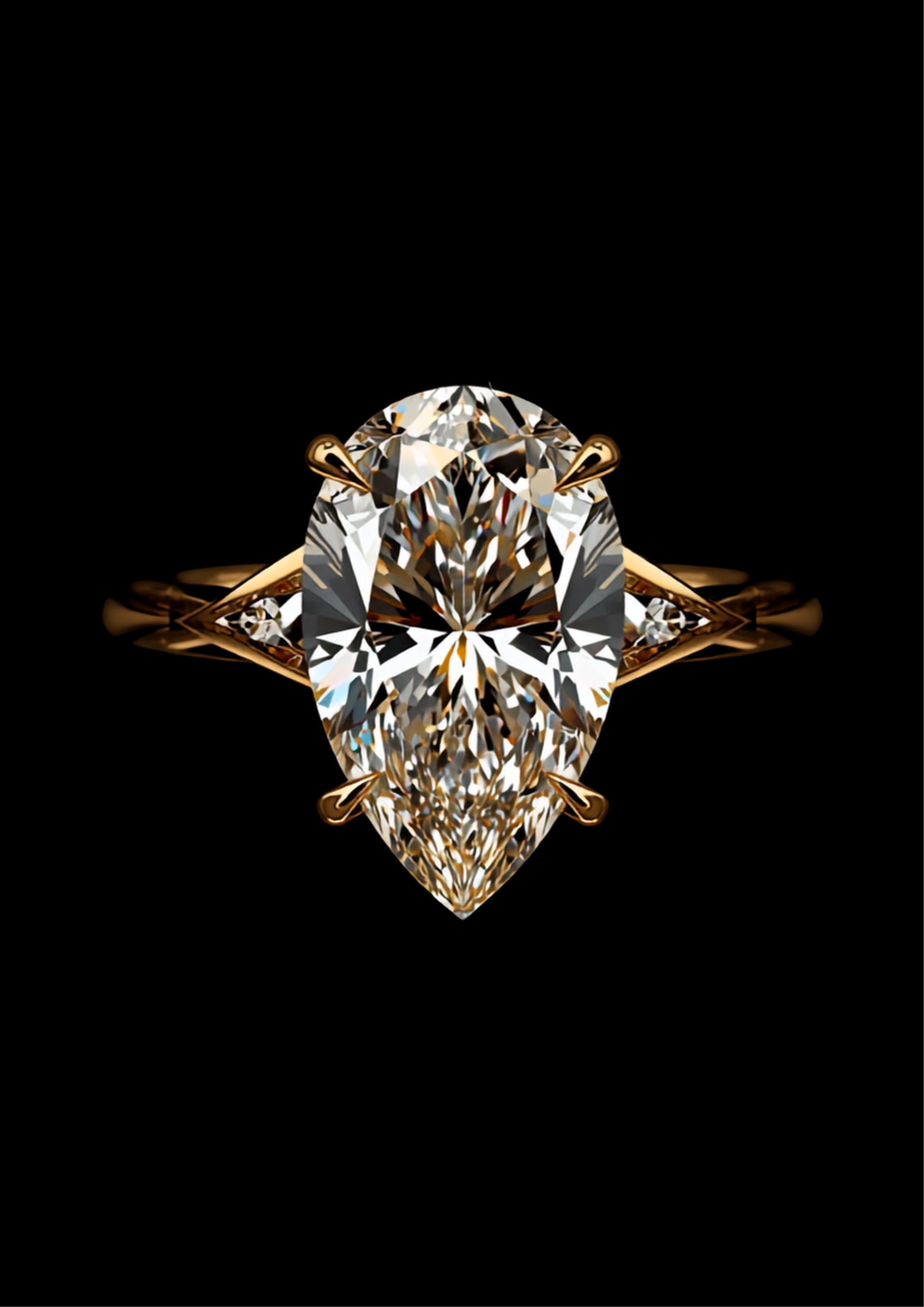 Lacrima di Gioia — 2N Master-Artisan recreation, shown in clear diamond and fancy colour