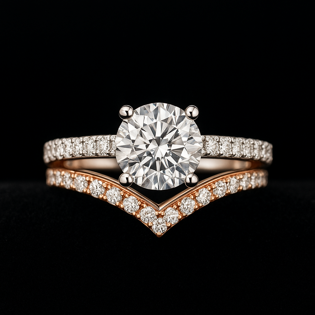  — 2N look-alike recreation, shown in clear diamond and fancy colour