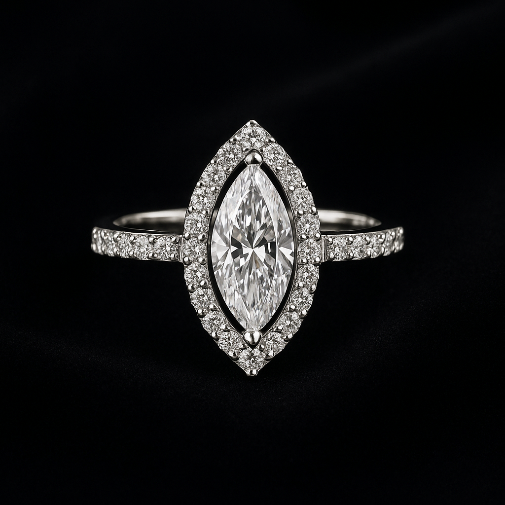  — 2N look-alike recreation, shown in clear diamond and fancy colour