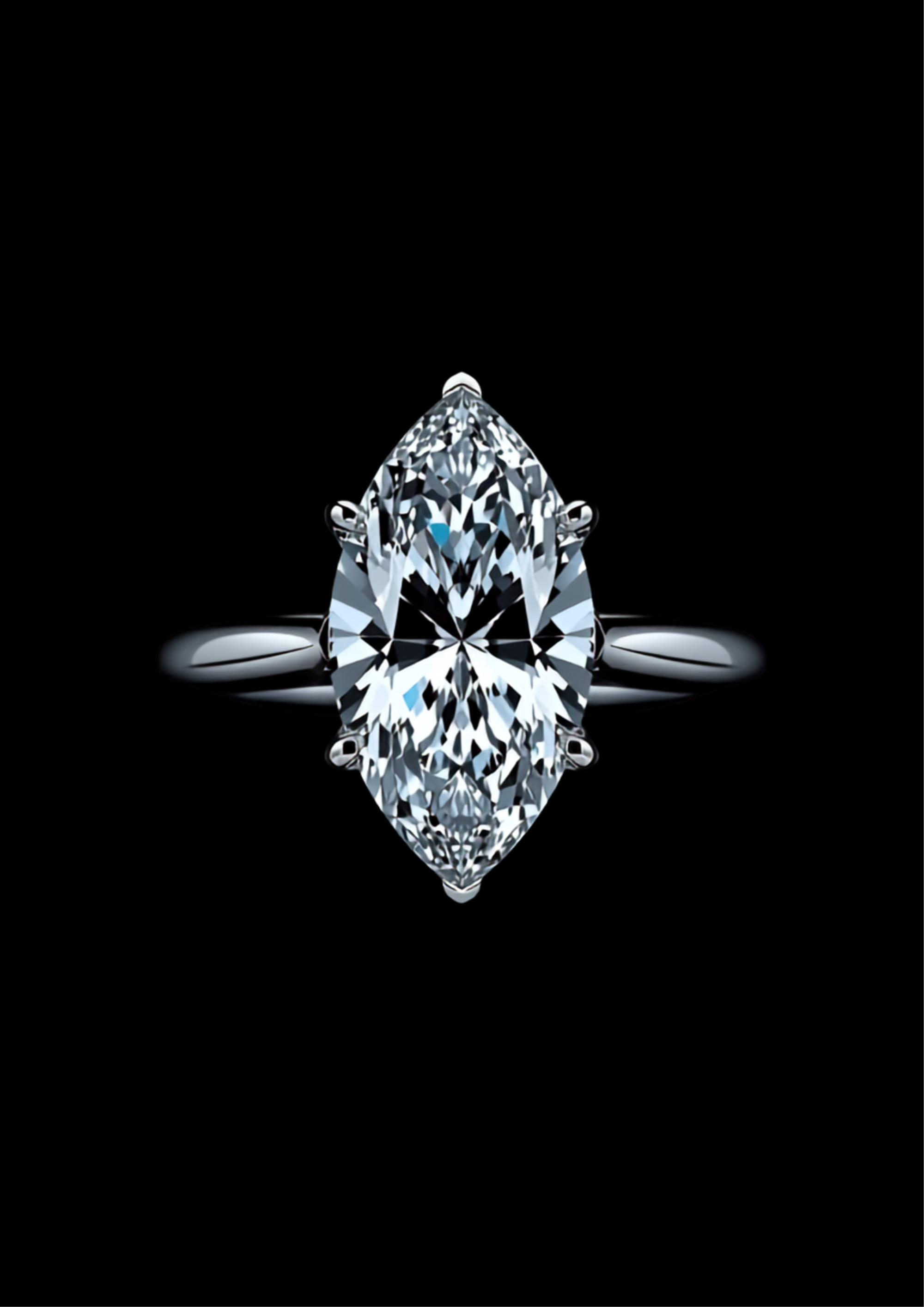 Lama di Luce — 2N Master-Artisan recreation, shown in clear diamond and fancy colour