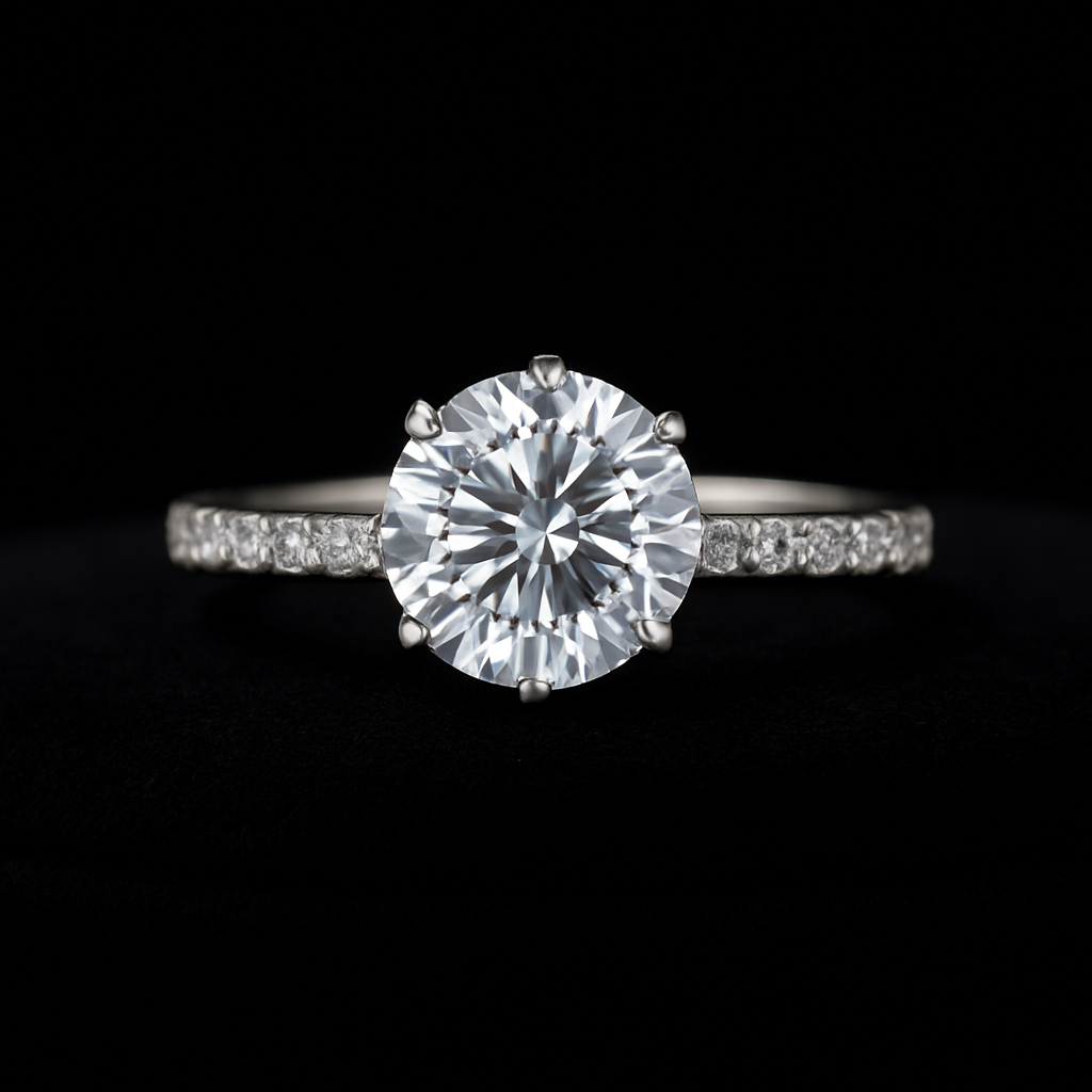  — 2N look-alike recreation, shown in clear diamond and fancy colour