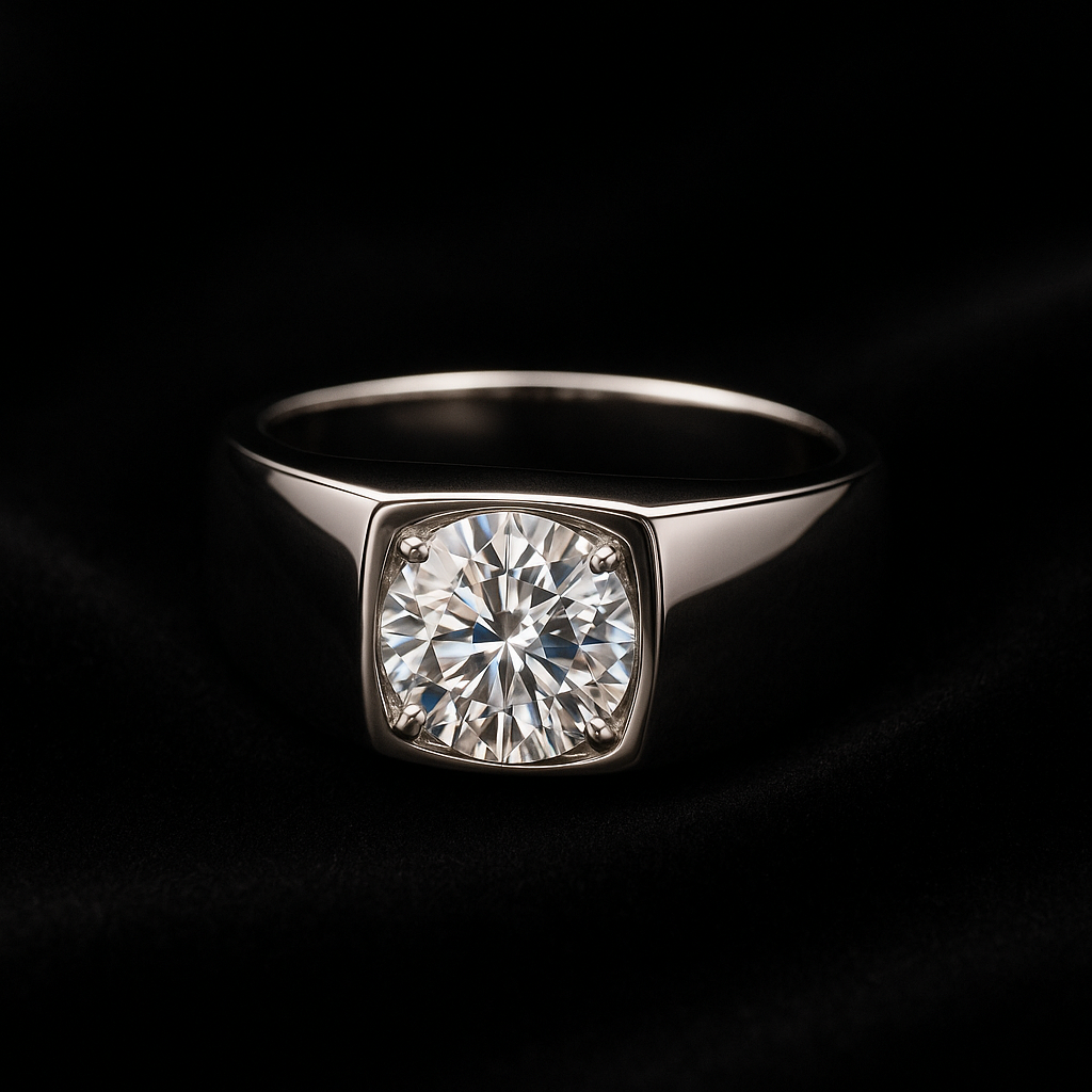 Luce di Azzurro — 2N look-alike recreation, shown in clear diamond and fancy colour