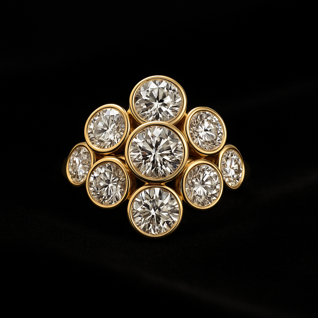 Serenità Eterna — 2N Master-Artisan recreation, shown in clear diamond and fancy colour