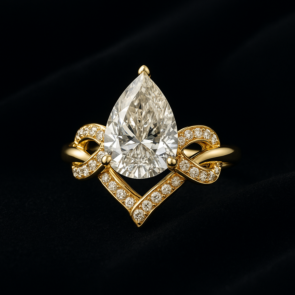  — 2N look-alike recreation, shown in clear diamond and fancy colour