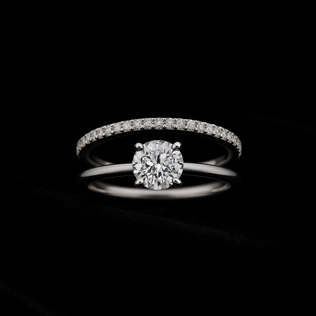  — 2N look-alike recreation, shown in clear diamond and fancy colour