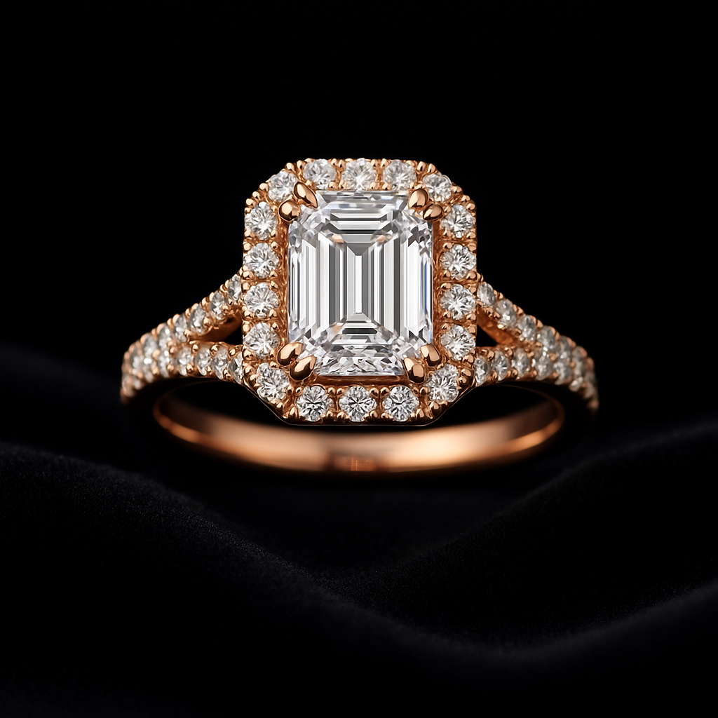 Lucciola di Rosa — 2N Master-Artisan recreation, shown in clear diamond and fancy colour