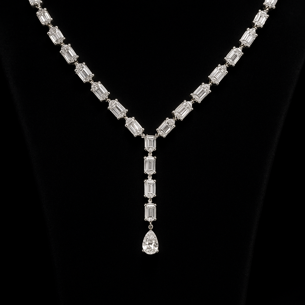 Cascata di Luce — 2N Master-Artisan recreation, shown in clear diamond and fancy colour
