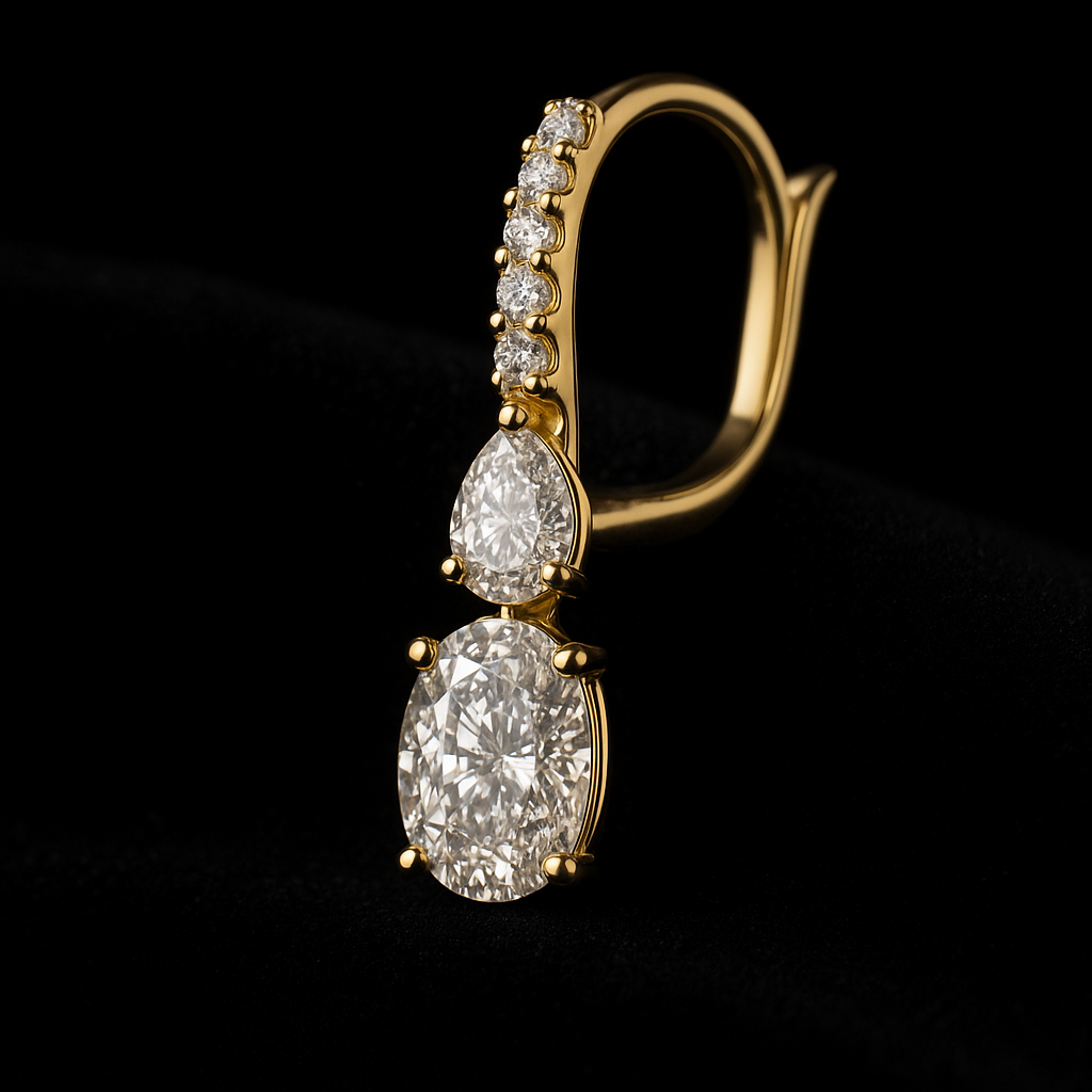 Stella Ferma — 2N Master-Artisan recreation, shown in clear diamond and fancy colour