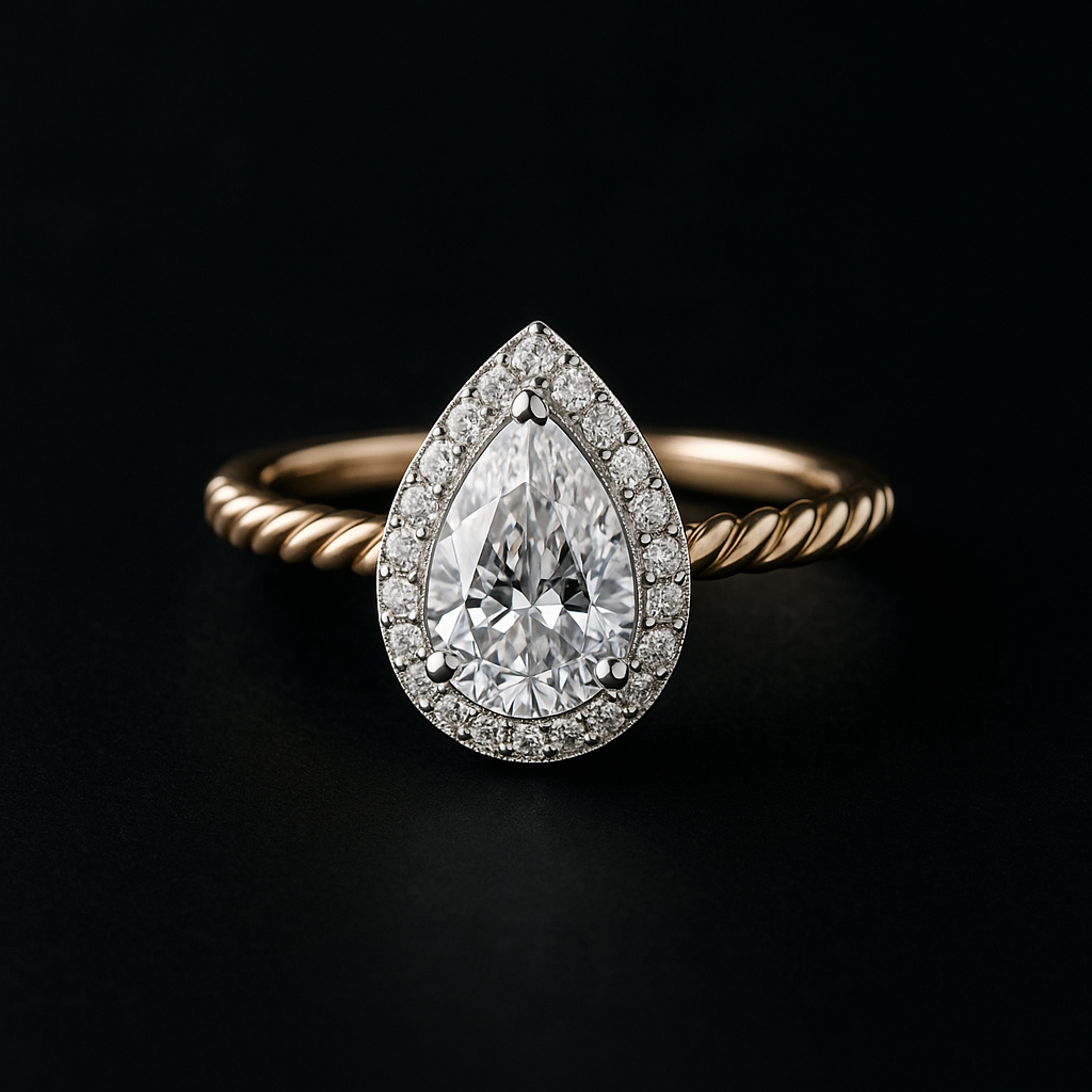 Lacrima di Luce — 2N Master-Artisan recreation, shown in clear diamond and fancy colour