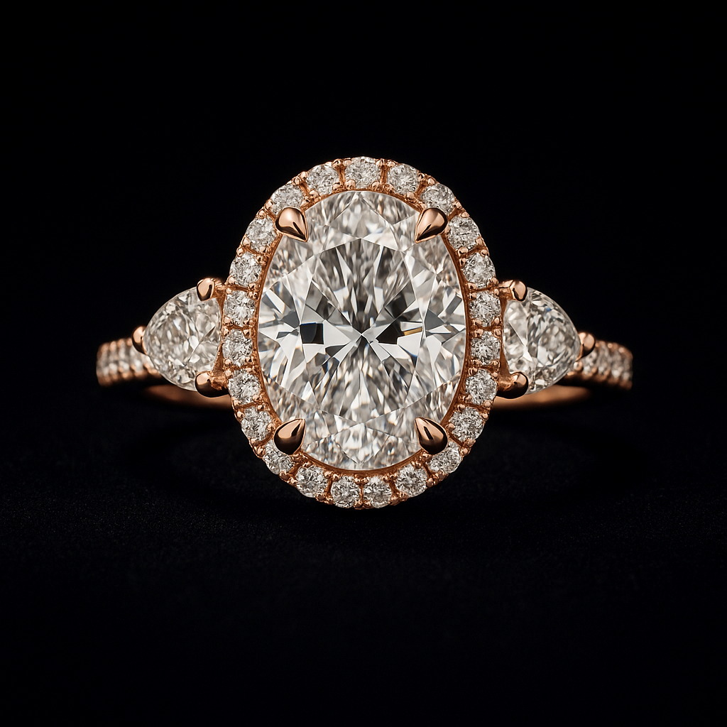 Stella di Rosa — 2N Master-Artisan recreation, shown in clear diamond and fancy colour