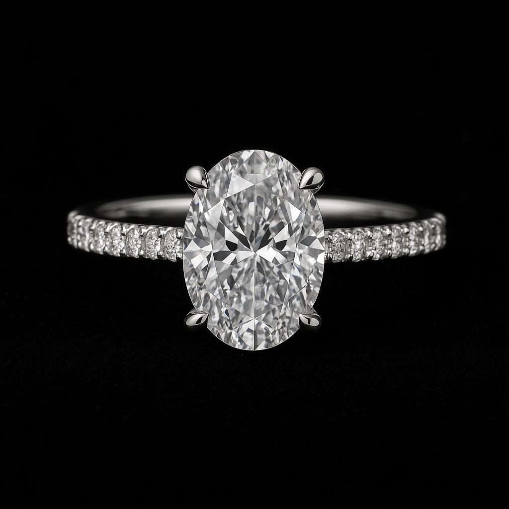  — 2N look-alike recreation, shown in clear diamond and fancy colour