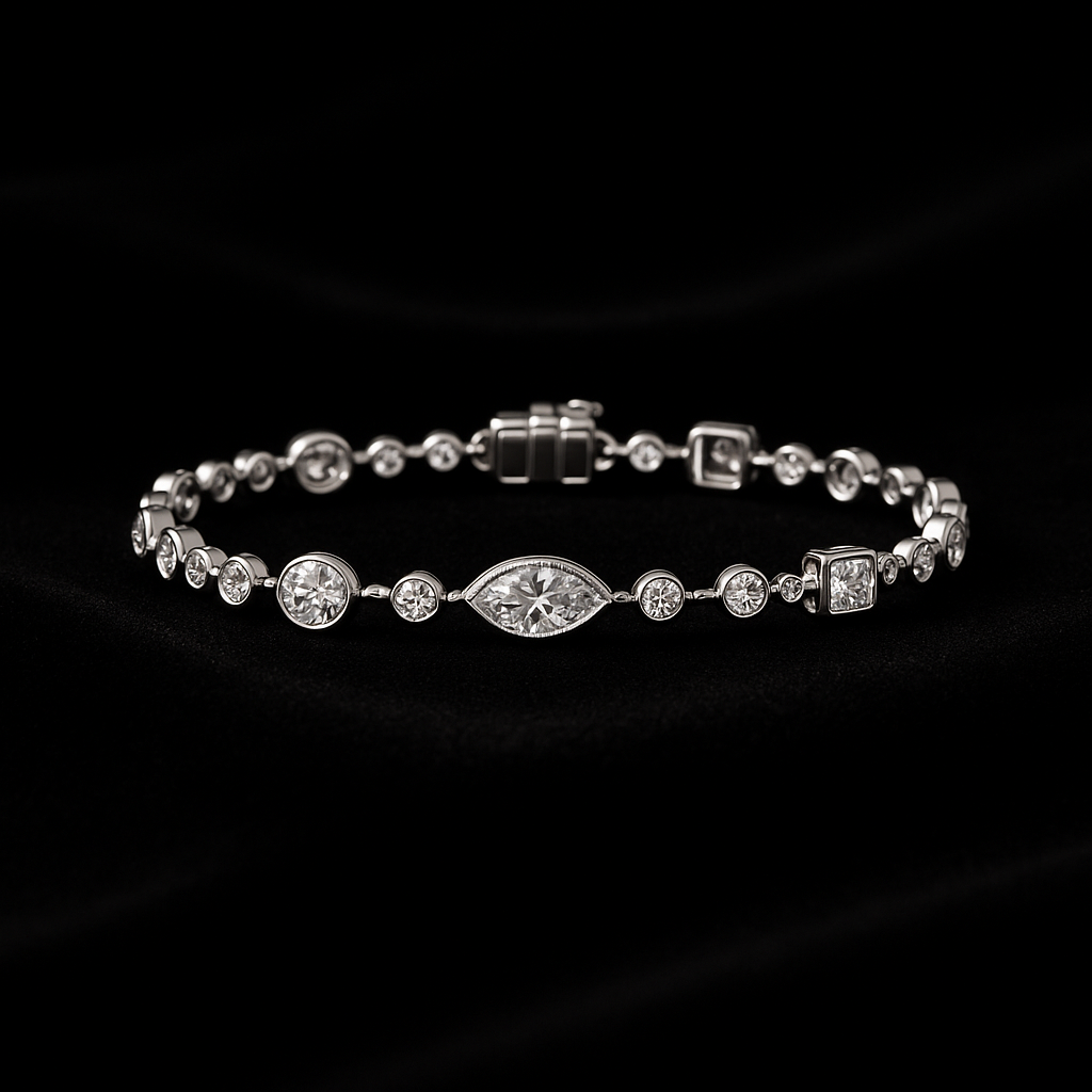 Luce Celestiale — 2N Master-Artisan recreation, shown in clear diamond and fancy colour