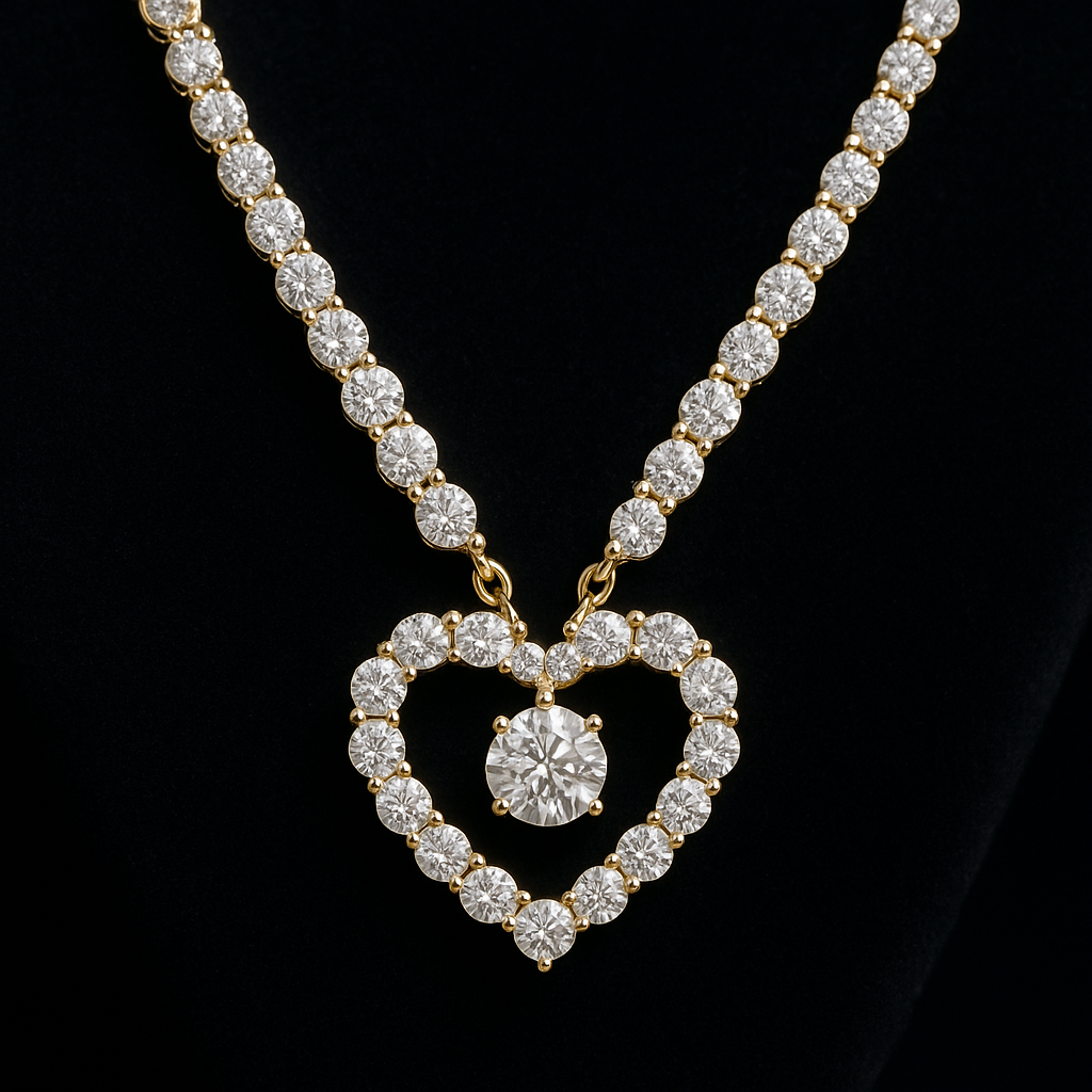  — 2N look-alike recreation, shown in clear diamond and fancy colour
