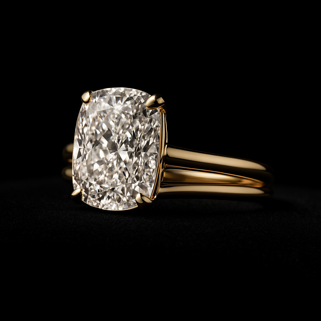 Luce Allungata — 2N Master-Artisan recreation, shown in clear diamond and fancy colour