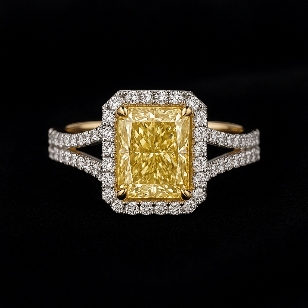  — 2N look-alike recreation, shown in clear diamond and fancy colour