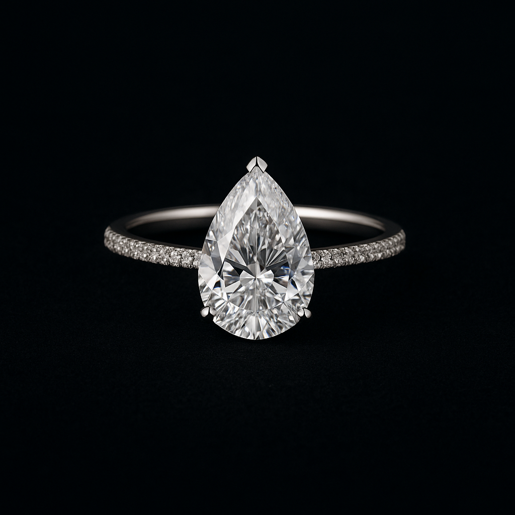 Lacrima di Sogni — 2N Master-Artisan recreation, shown in clear diamond and fancy colour