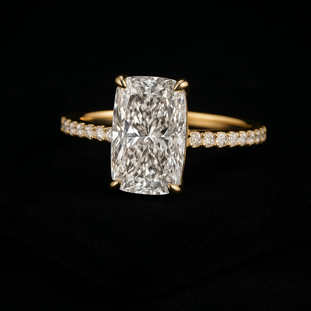  — 2N look-alike recreation, shown in clear diamond and fancy colour