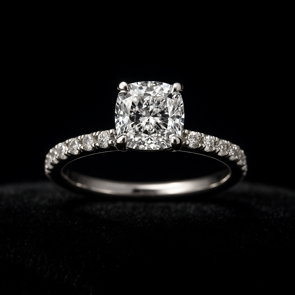 Caresse du Soir — 2N Master-Artisan recreation, shown in clear diamond and fancy colour