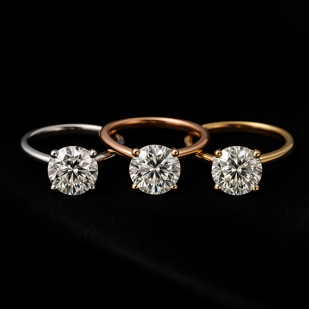  — 2N look-alike recreation, shown in clear diamond and fancy colour