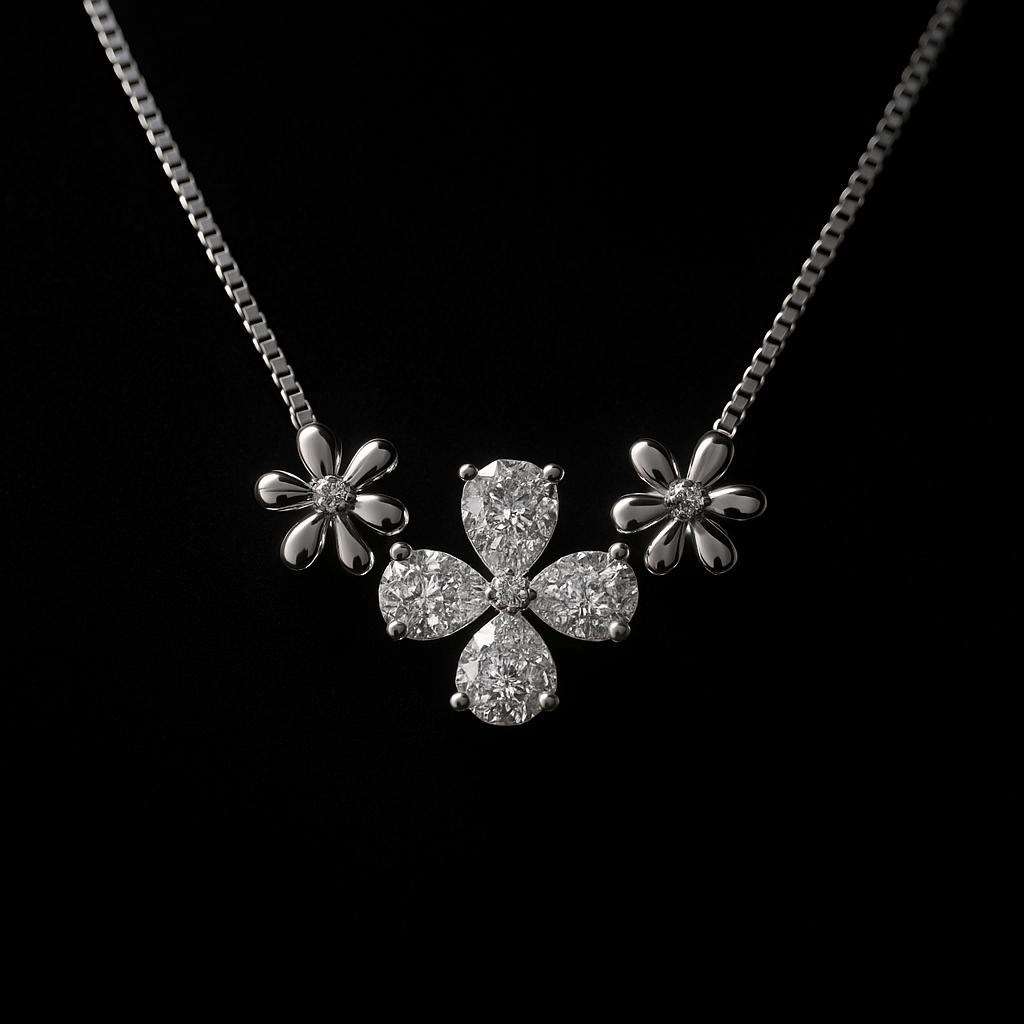 Goccia Luminosa — 2N Master-Artisan recreation, shown in clear diamond and fancy colour