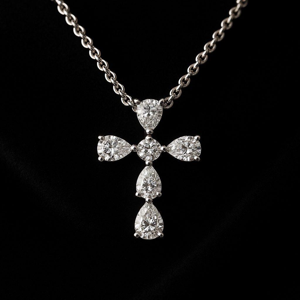 Goutte Éternelle — 2N Master-Artisan recreation, shown in clear diamond and fancy colour