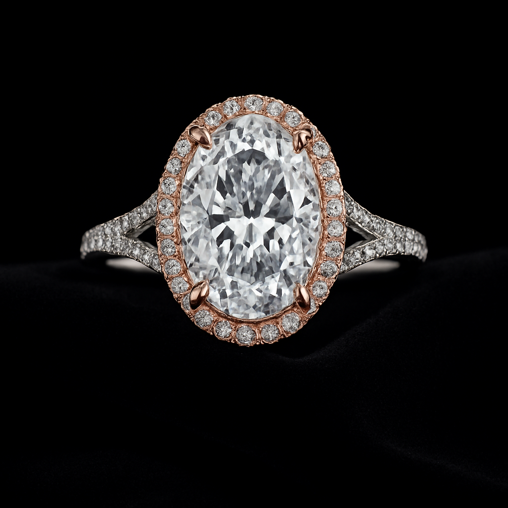  — 2N look-alike recreation, shown in clear diamond and fancy colour