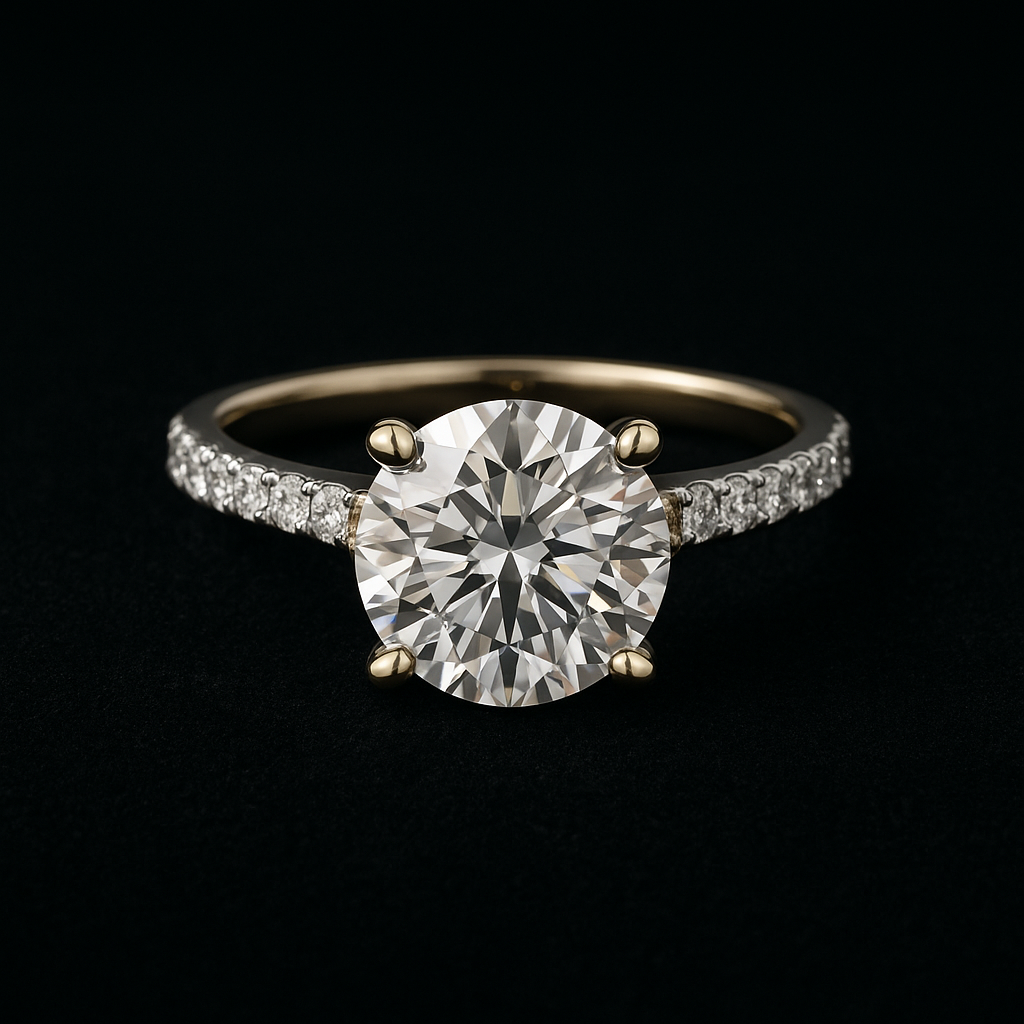  — 2N look-alike recreation, shown in clear diamond and fancy colour