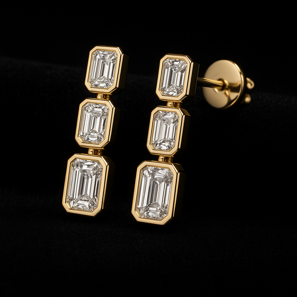 Luce d'Emeraldo — 2N Master-Artisan recreation, shown in clear diamond and fancy colour