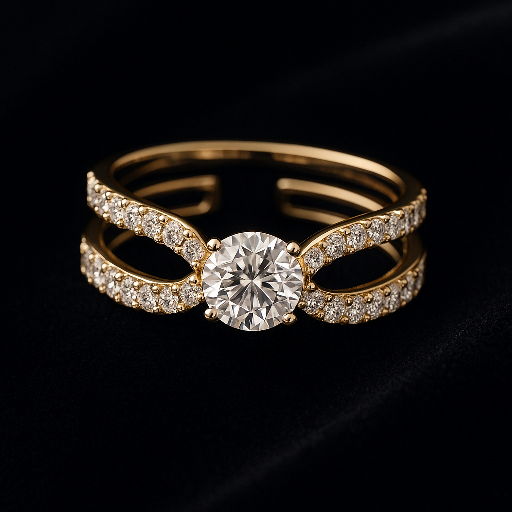  — 2N look-alike recreation, shown in clear diamond and fancy colour