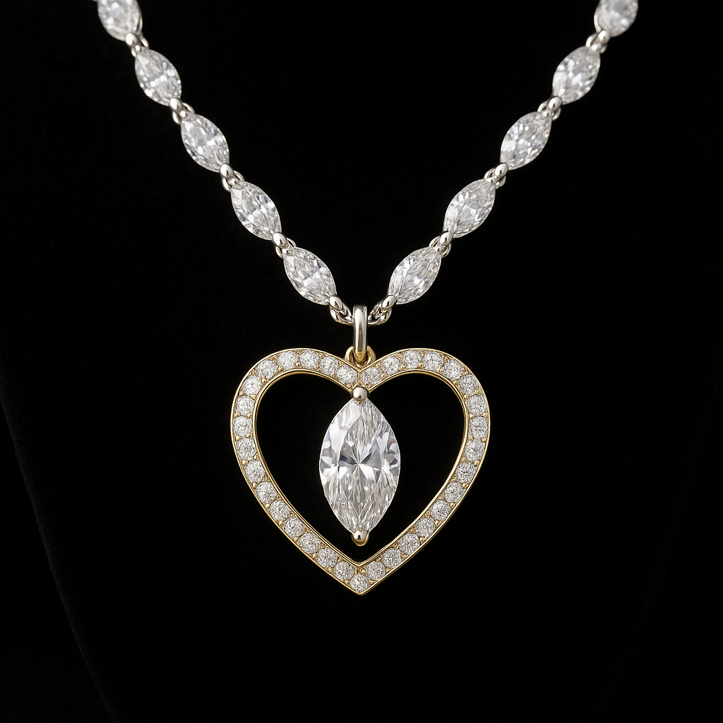  — 2N look-alike recreation, shown in clear diamond and fancy colour