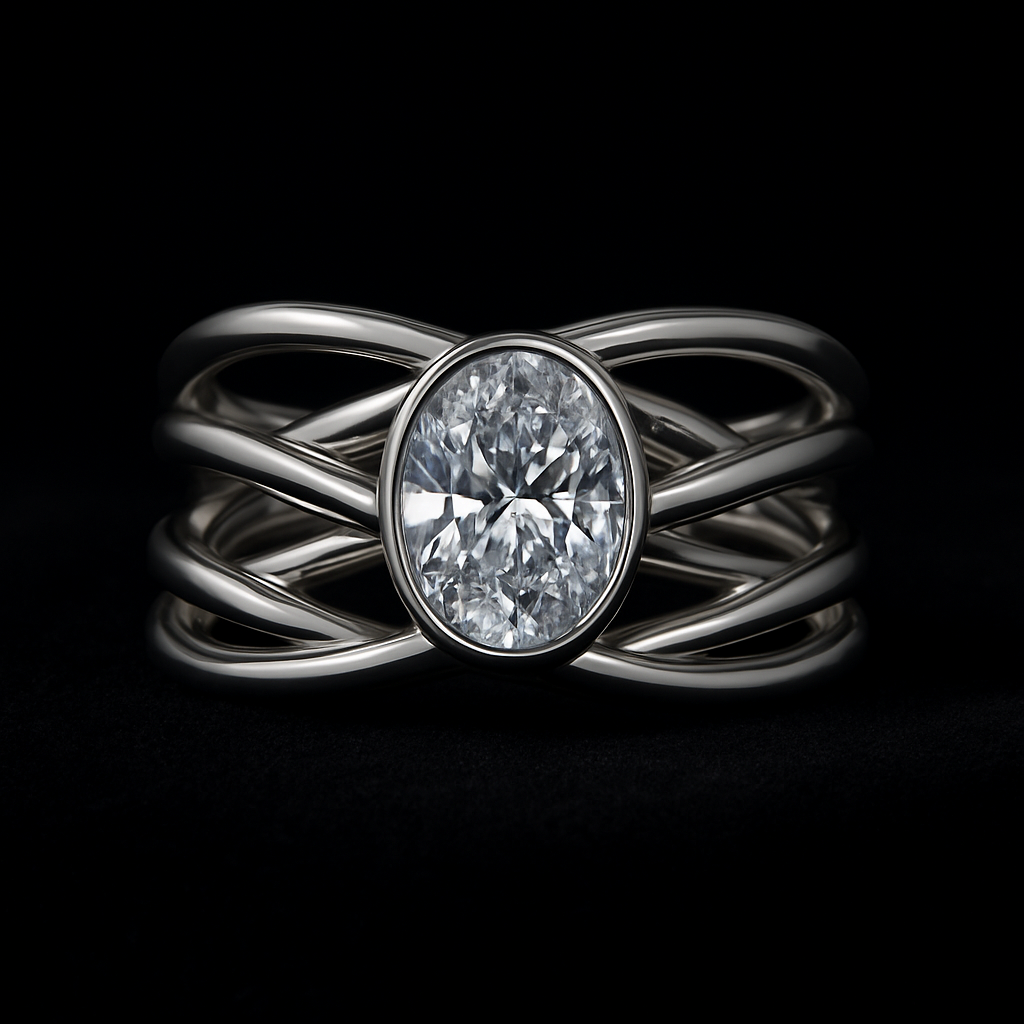 Lumière de Feu — 2N Master-Artisan recreation, shown in clear diamond and fancy colour
